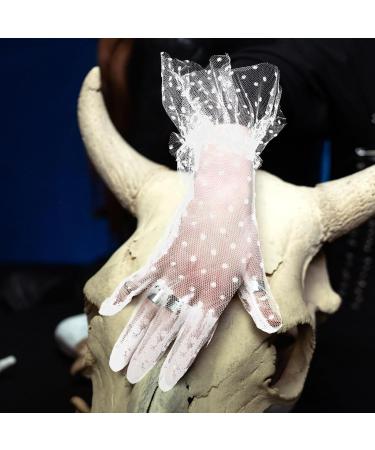 FRCOLOR 1 Pair Gloves Cocktail White Evening Dress Accessories Women's Lace - Buy Online on GoSupps.com