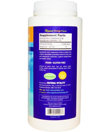 Natural Vitality Natural Calm Orange - 16 oz | 1lb (Pack of 1) - Buy Online on GoSupps.com