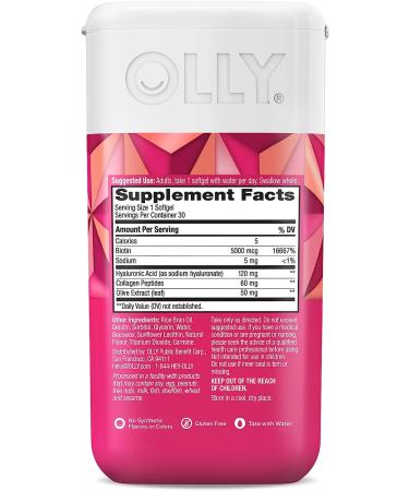 OLLY Ultra Strength Beauty Softgels - 30 Servings (Pack of 1) Bottle - Buy Online on GoSupps.com