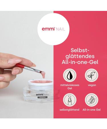 Emmi Nail Studioline 1-Phase Gel | LED UV All-in-One Gel | Vegan Self-Smoothing Primer Structure & Sealing | 15ml - Perfect for International Shipping - Buy Online on GoSupps.com