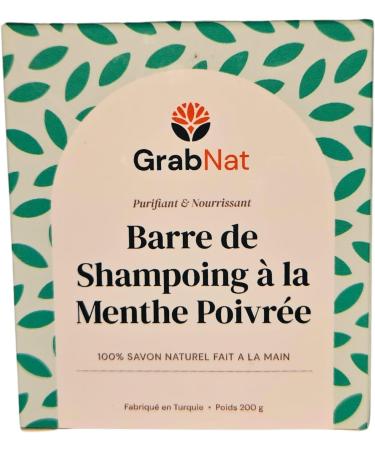 All-Natural Shampoo Bar For Hair Handcrafted with All-Natural Ingredients Oils and Extracts - Sulfate-free Paraben-free Cruelty-free Eco-Conscious Zero-Waste (2 pack Peppermint) 400 g (Pack of 1) Peppermint - Buy Online on GoSupps.com