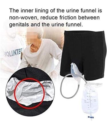 Good Elasticity Male Urine Collector Portable Incontinence Pants Wearable Men's Urinal with Elastic Waistband & 500ml Bag 0122 (Color : 2pcs Size : Medium) Medium 2pcs - Buy Online on GoSupps.com