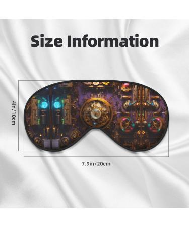 SSIMOO Bronze Gears Clock Eye Mask - Soft Breathable Travel Eye Patch for Relaxation | International Shipping - Buy Online on GoSupps.com