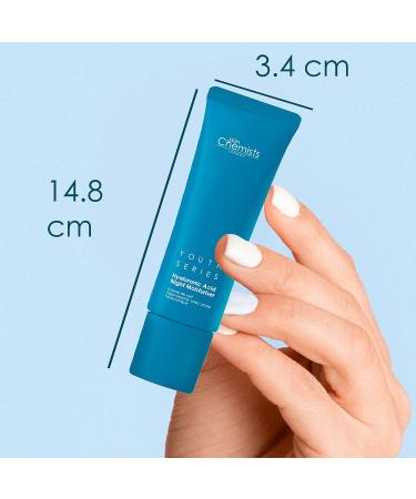 Skin Chemists Anti Ageing Hyaluronic Acid 1% Night Cream - 1.69 Fl Oz | Fights Fine Lines & Wrinkles - Buy Online on GoSupps.com
