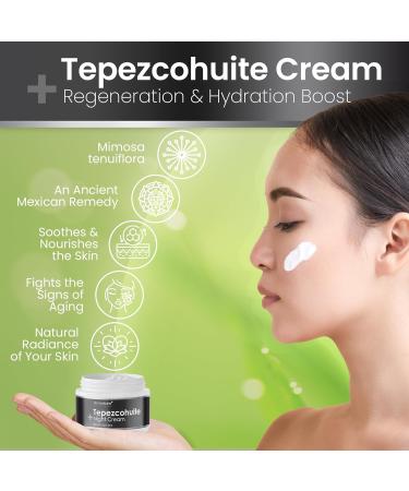 Tepezcohuite Cream - Original Enhanced Formula | Mexican Night Cream for Radiant Skin | Milagrosa Skin Care 2oz - Buy Online on GoSupps.com
