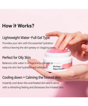 TIAM AC Fighting Oil-Free Aqua Cream | Hydrating Water Gel Moisturizer for Oily Skin | Blemish Soothing Non-Greasy Formula | 2.7 Fl.Oz International Shipping Available - Buy Online on GoSupps.com