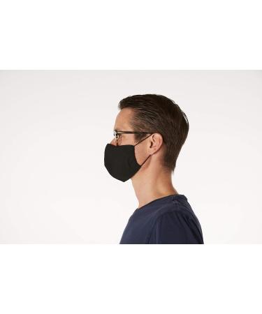 Buy AVANTEX Pack of 3 Cotton Community Masks - Black - Adult Size L | International Shipping Available - Buy Online on GoSupps.com