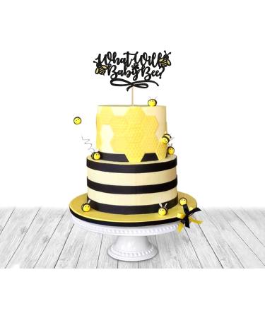 Ercadio 1 Pack What Will Baby Bee Cupcake Toppers Honeycomb Bee Cupcake Picks bees Cake Toppers for Bee Theme Birthday Baby Shower Party Kids Cake Decoration Bee Baby - Buy Online on GoSupps.com