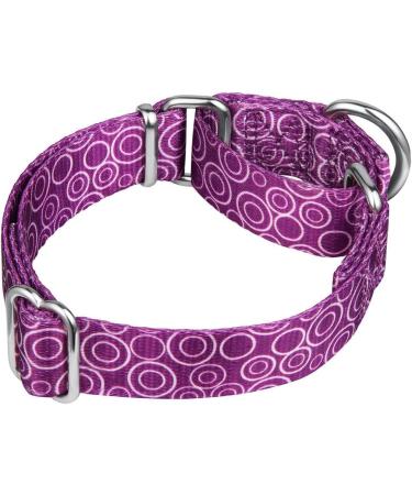 Dazzber Martingale Collars for Medium Dogs - No Pull Anti-Escape Adjustable 35.6-53.3 cm Durable Light Violet - Perfect for Training - Buy Online on GoSupps.com