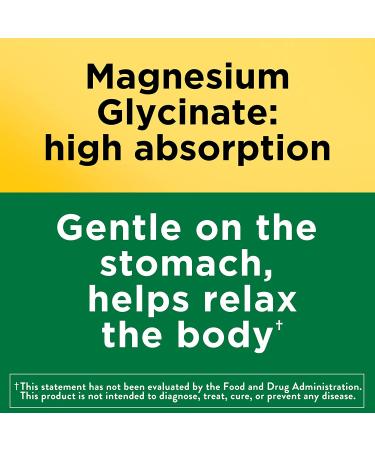 Nature Made Magnesium Glycinate 200mg Dietary Supplement - Muscle, Heart, Nerve, Bone Support - 60 Capsules - 30 Day Supply - Buy Online on GoSupps.com
