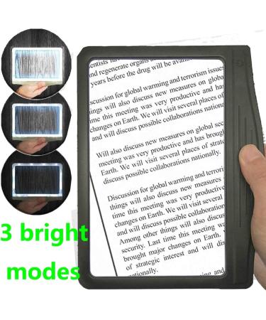 Magnifying Glasses with LED Light Perfect for Hobby Crafts Reading Small Prints Reading for Newspaper Or Books & Low Vision Close Work 12 Anti-Glare Dimmable LED 4xMagnifier 8X6 - Buy Online on GoSupps.com
