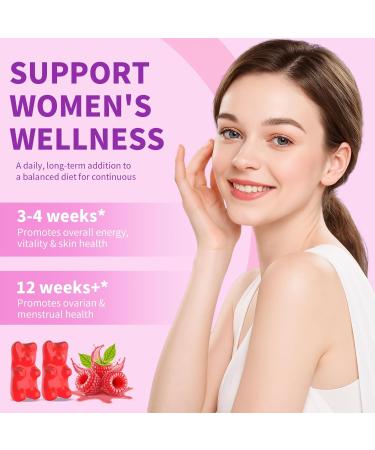 Myo-Inositol & D-Chiro Inositol Gummies 40:1 Ratio Inositol Supplement with Vitamin D3 Magnesium Glycinate Folate & Zinc for Female Health & Wellness Raspberry Flavor 60 Count 60 Count (Pack of 1) - Buy Online on GoSupps.com