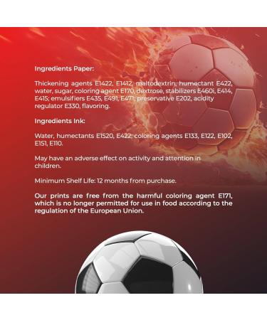 YummyArt Edible Cake Topper - edible cake decorations 20cm diameter edible cake toppers compatible with manchester united cake topper edible football cake toppers edible - Buy Online on GoSupps.com