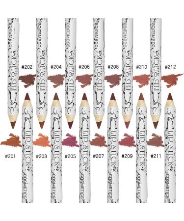 ZJchao 12pcs Matte Lip Liner Professional Waterproof Lipsticks Lip Liner Pencil Set Smooth Shaping Lip Contour Pencil Kit - Buy Online on GoSupps.com