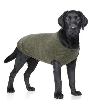 Hjumarayan dog sweater - washable dog sweater large dogs elastic thin dog sweater striped dog shirt elastic dog sweater for medium -sized large dogs (green XL) xl military green - Buy Online on GoSupps.com