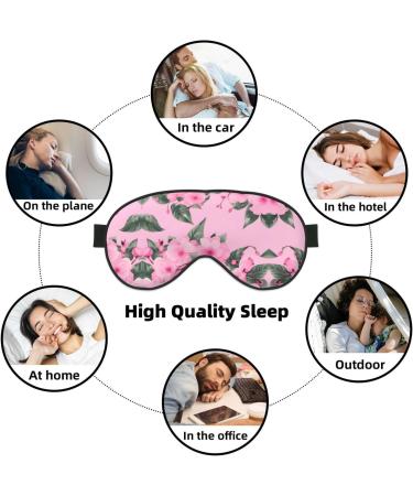 Red Cherry Floral Print Double-Sided Eye Mask | Soft Light Blocking for Better Sleep - International Shipping - Buy Online on GoSupps.com