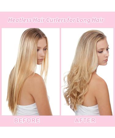 Heatless Curlers Headband 7 PCS Heatless Curls Set Soft Velour Heatless Hair Curler Hair Curlers No Heat for Short & Long Hair (Rainbow 7Pcs) - Buy Online on GoSupps.com