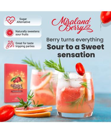 MiralandBerry Freeze Dried Miracle Fruit 10 Whole Premium Berries - Taste Tripping Party Essential, Cut Sugar Intake & Turn Sour Foods Sweet - 0.07oz Pack - Buy Online on GoSupps.com