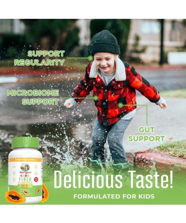MaryRuth's Kids Fiber Gummies | 2 Months Supply | Prebiotic & Sugar-Free | Digestive Support | 3g Soluble Fiber | Ages 2+ | 60 Count - Buy Online on GoSupps.com