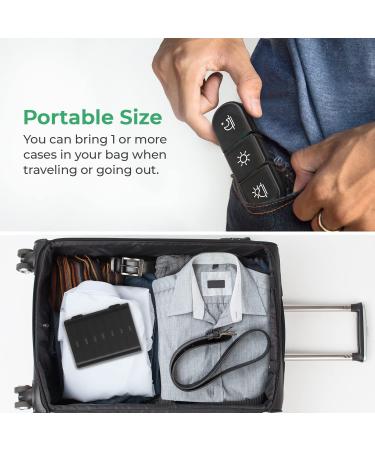 PULIV Weekly Pill Organizer 3 Times a Day - Portable 7 Day Travel Pill Box with Large Containers - Black Pill Case for Vitamins, Medication, Supplements - Light-Proof - Buy Online on GoSupps.com