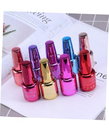 FRCOLOR Metallic Nail Polish Colors Metallic Color Varnish Metallic Mirror Effect Full Size Manicure Lacquer luminous Varnish Manicure Tool Manicure Art kits ladies Unpeelable Miss - Buy Online on GoSupps.com