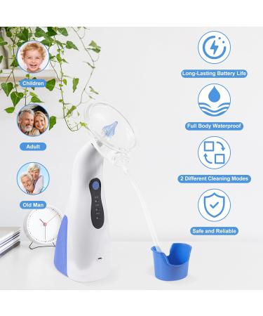 TopQuaFocus Electric Earwax Removal Kit - 2 Pressure Modes for Safe Ear Cleaning | Ear Washer Tool for Kids & Adults - Blue - Buy Online on GoSupps.com