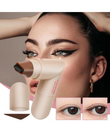 Crayon Eyeliner | Eyeliner Double Pointe Anti-Taches 2ml Pour Femmes - Puzzle Craft For Sturdy Room Drawer Table Living Room Office Shelf Classroom Library School Fournitures Maquillage Brun - Buy Online on GoSupps.com