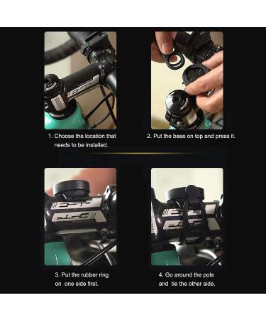 360 Rotatable Bicycle Stem Navigation Mount for Garmin Edge & iGPSPORT XOSS | Durable Black Plastic Handlebar Accessory - Buy Online on GoSupps.com