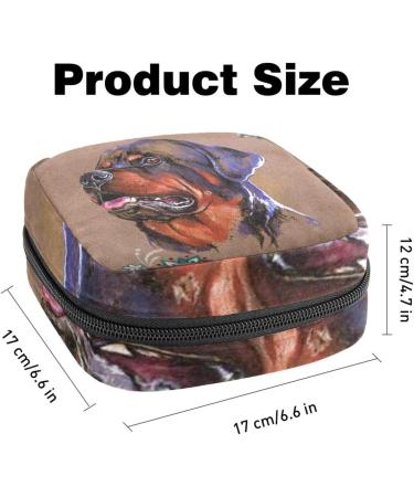 Rottweiler Napkieten Storage Bag for Dogs & Flowers | Portable Menstrual Cup & Women's Bandages | Ultimate Storage Solutions for First Period & Female Menstruation - Buy Online on GoSupps.com