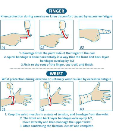 Sihuuu 4 PCS Self Adhesive Bandage Wrap Athletic Elastic Cohesive Bandage for Sports Injury Strain Ankle  Knee  Wrist Ankle Sprains Multicolor2  Multicolour-4 - Buy Online on GoSupps.com