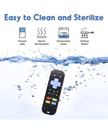 Tooth Forces for Babies 0-12 Months | Remote Control Teething Aid & Silicone Bath Toys for Toddlers | Perfect Gifts for Autism | Black - Buy Online on GoSupps.com