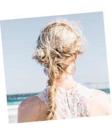 Beavorty Hair Comb Aesthetic Hair Accessories Rhinestone Tiara Headband Birthday Headpiece Bride Hair Accessory Wedding Headdresss Floral Hair Headpiece Metal Miss Alloy Flower Clip - Buy Online on GoSupps.com