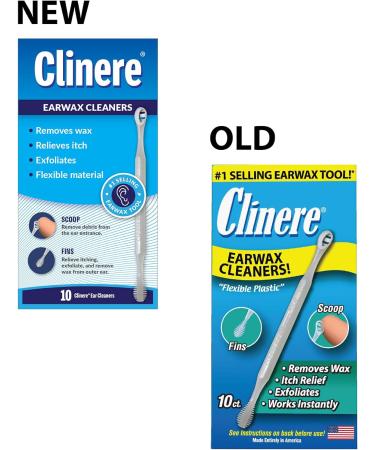 Clinere Ear Cleaners 10 Count - Safely Remove Earwax at Home - Instant Itch Relief and Exfoliation - Buy Online on GoSupps.com