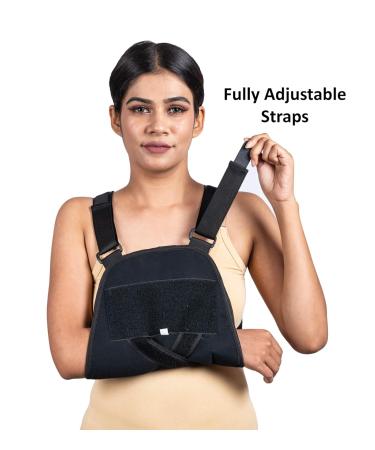 WC Arm Sling Shoulder Immobilizer - Best Adjustable Rotator Cuff Support & Brace for Quick Recovery - Universal Fit for Men & Women - Buy Online on GoSupps.com