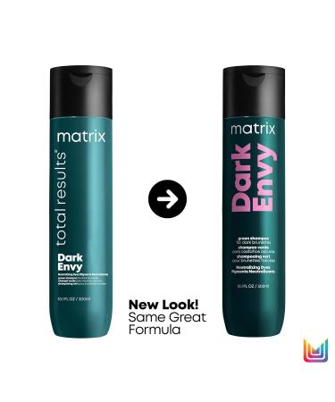 Matrix Dark Envy Green Shampoo & Conditioner Set for Dark Brown/Black Hair | Neutralizes Red Undertones | 33.8 Fl Oz - Buy Online on GoSupps.com