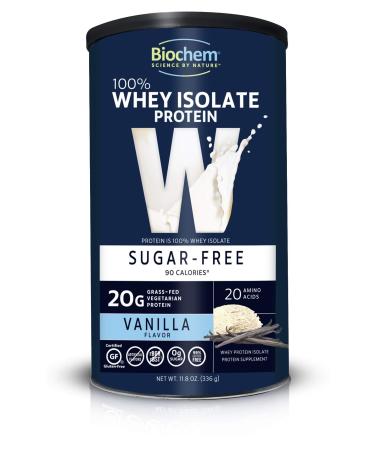 Biochem 100% Whey Isolate Protein  Sugar Free Vanilla 11.8 oz (336 g)