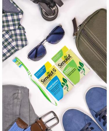 Senokot-S Dual Action 30 Tablets - Natural Vegetable Laxative & Stool Softener for Overnight Relief - Buy Online on GoSupps.com