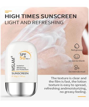 Sun Cream SPF 50 SPF 50 Face Moisturiser SPF 50 UVA & UVB High Sunscreen And Anti-Aging Sunscreen SPF 50 For Prevent Tanning Dry Lines Redness And Peeling Face Sunscreen For All Skin Types - Buy Online on GoSupps.com