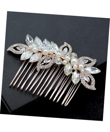 FRCOLOR Wedding Hair Accessory Goody Hair Pearl Hair Clip Headwear for Women Pearl Hair Accessories Rhinestone Headpiece Pearl Hair Pin Womens Hair Accessories Tiara Comb Bride Crystal - Buy Online on GoSupps.com