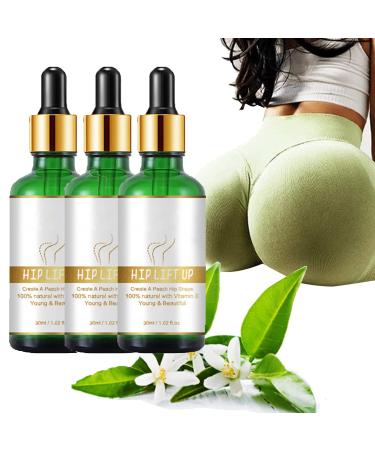 LMNH Hiplift Buttocks Essential Oil, Butt Firming Enhancement Oil for Women, Natural Herbal Hip Lift Up Massage Cellulite Removal, & Lifting Fast (3pcs)