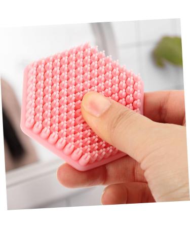Angoily Silicone Face Brush Facial Brush Silicone Face Exfoliator Facial Cleansing Brush Silicone Skin Care Tools Silicone Face Scrubber Shower Scrubber for Body Silica Gel Scalp Cleanser - Buy Online on GoSupps.com