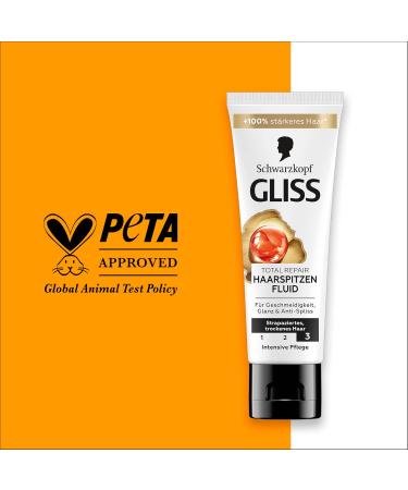 Gliss Fluide Total Repair (50 ml) for up to 95% fewer split ends and lasting sealing specially designed for dry and damaged hair - Buy Online on GoSupps.com