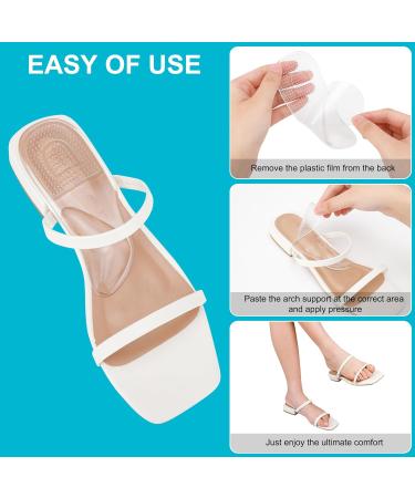 Gel Arch Support Pads for Plantar Fasciitis Relief | 2 Pairs Reusable Inserts for High Low & Flat Feet - Buy Online on GoSupps.com