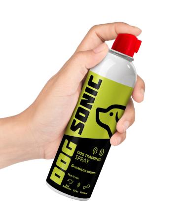 Dog Sonic Dog Training Spray NEW 180ml Size - Corrector Sound from Compressed Air for House Stop Dogs from Chewing Jumping - Anti Bark Break Fights - Dog Attack Deterrent Repellent Spray - Non-Toxic