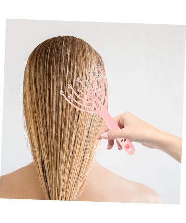 Orfofe Head & Hand Massager - Scalp & Hair Massage Tool | Relaxing Pink Claw for Ultimate Relaxation - 20x9.5cm - Buy Online on GoSupps.com