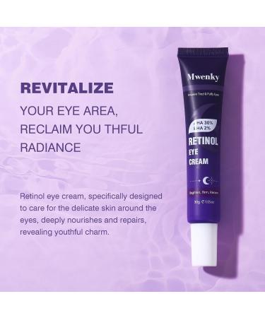 Retinol Eye Cream Infused with Vitamin C&E to Smooth and Hydrate Skin Cream for Dark Circles Treatments Reduce Under Smooth Wrinkles Eye Bags Puffiness - Buy Online on GoSupps.com