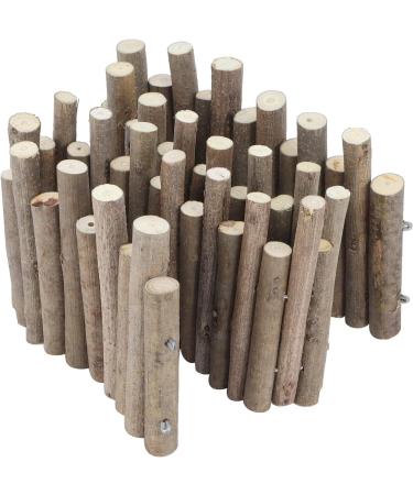 Longzhuo Hamster Wood Fence & Toys - Natural Hiding Place Molar Exercises for Small Animals - 40 cm - Buy Online on GoSupps.com
