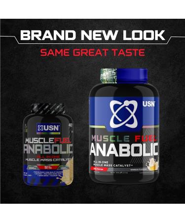 USN Muscle Fuel Anabolic Vanilla All-in-one Protein Powder Shake (2kg): Workout-Boosting Anabolic Protein Powder for Muscle Gain - New Improved Formula Vanilla 2 kg (Pack of 1) - Buy Online on GoSupps.com