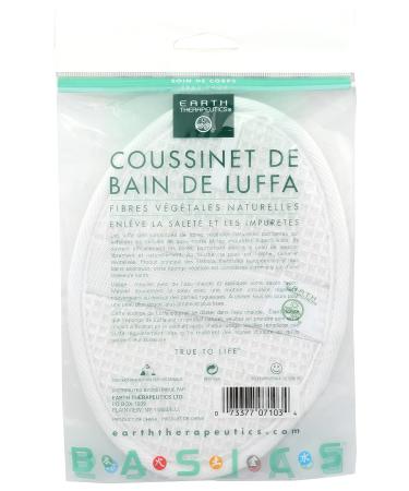 Earth Therapeutics Loofah Bath Pad - Exfoliating Shower Sponge for Smooth and Radiant Skin - Buy Online on GoSupps.com