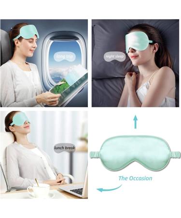 Lavender Silk Sleep Mask for Men and Women | Soft Eye Blindfold for Yoga & Meditation - Light Blocking Design with Ear Plugs - Buy Online on GoSupps.com